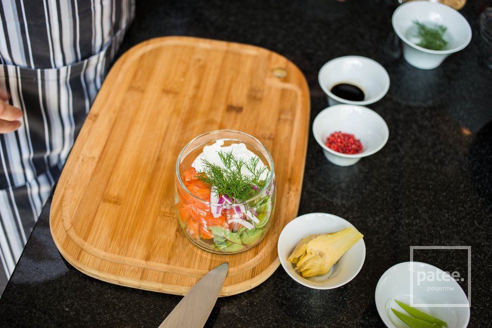 Салат из форели с дымком - Шаг 15