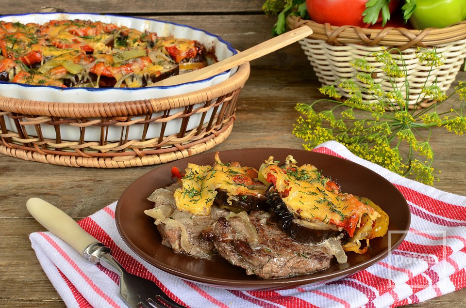 Говядина с овощами под сырной корочкой - Шаг 21