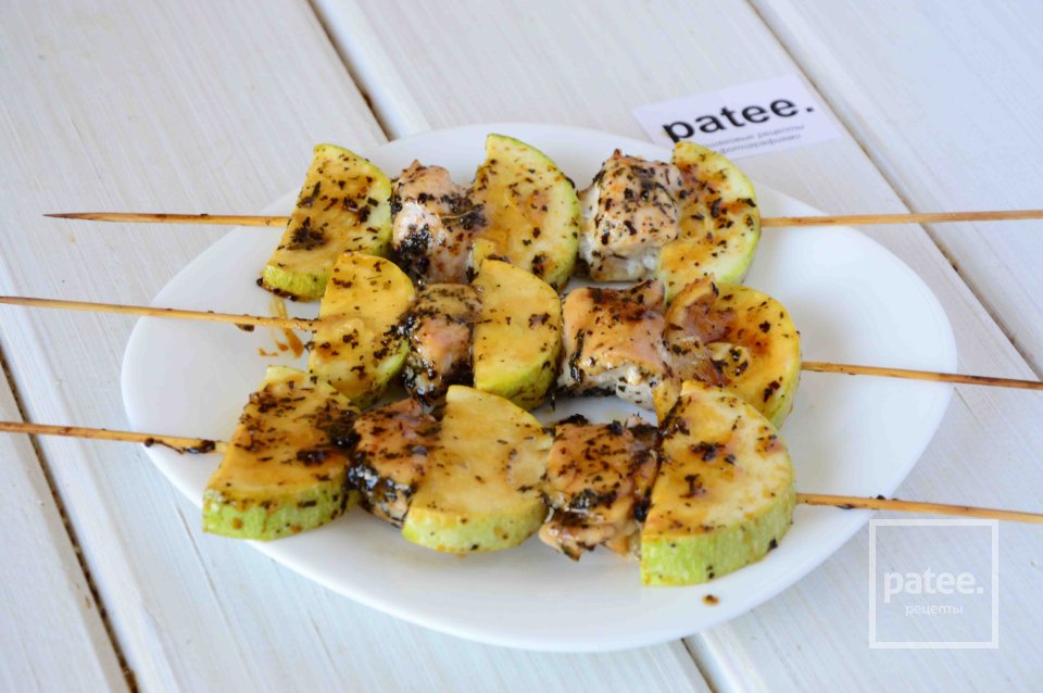 Шашлычки из курицы с кабачками - Шаг 9