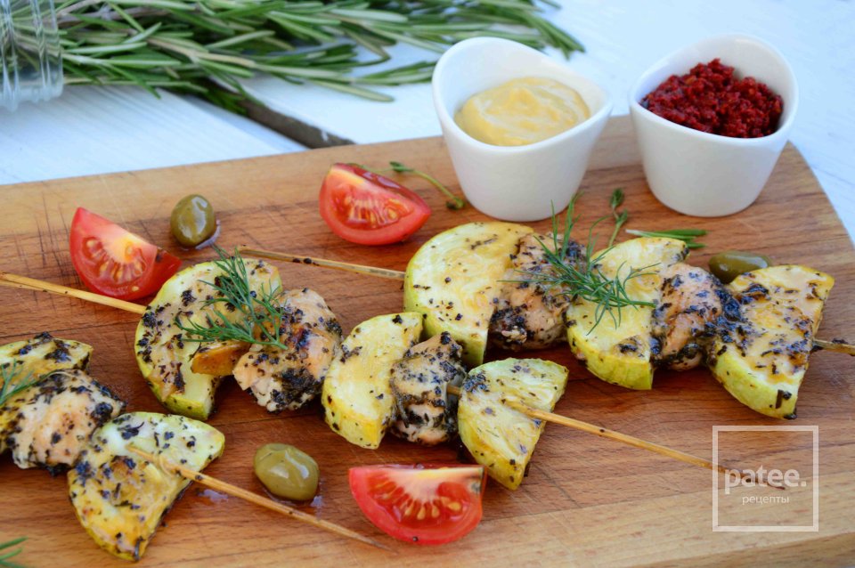 Шашлычки из курицы с кабачками - Шаг 11