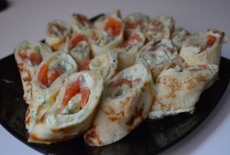 Блинчики с Фетой и рыбкой