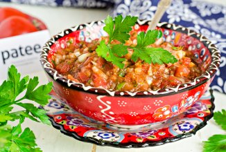 Острая закуска из помидор