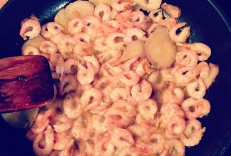 Жареные креветки