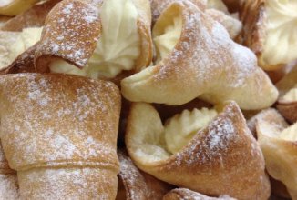 Конусы с кремом из маскарпоне