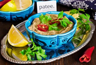 Закуска из печеных баклажанов