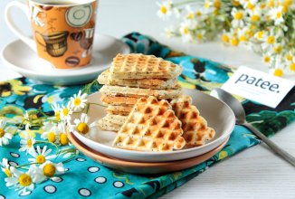 Лимонные вафли с маком