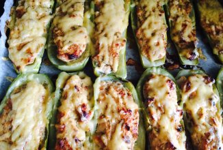 Лодочки из кабачков