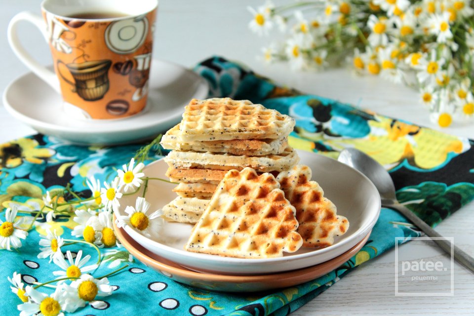 Лимонные вафли с маком - Шаг 12