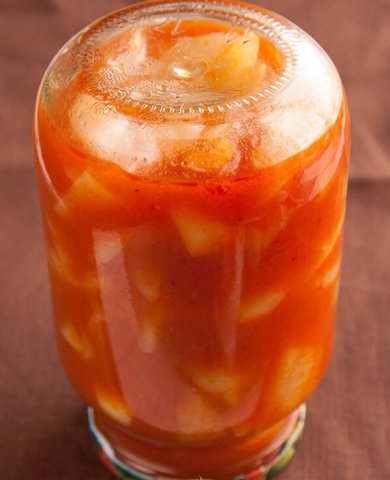 Болгарский перец в томате - Шаг 5