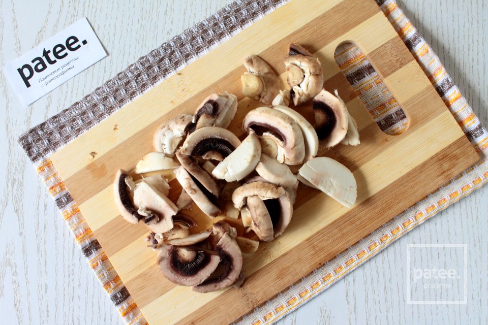 Паста с ветчиной и грибами - Шаг 2