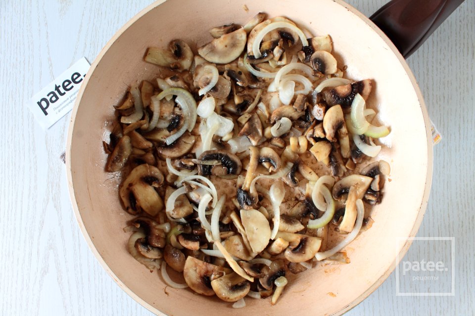 Паста с ветчиной и грибами - Шаг 5