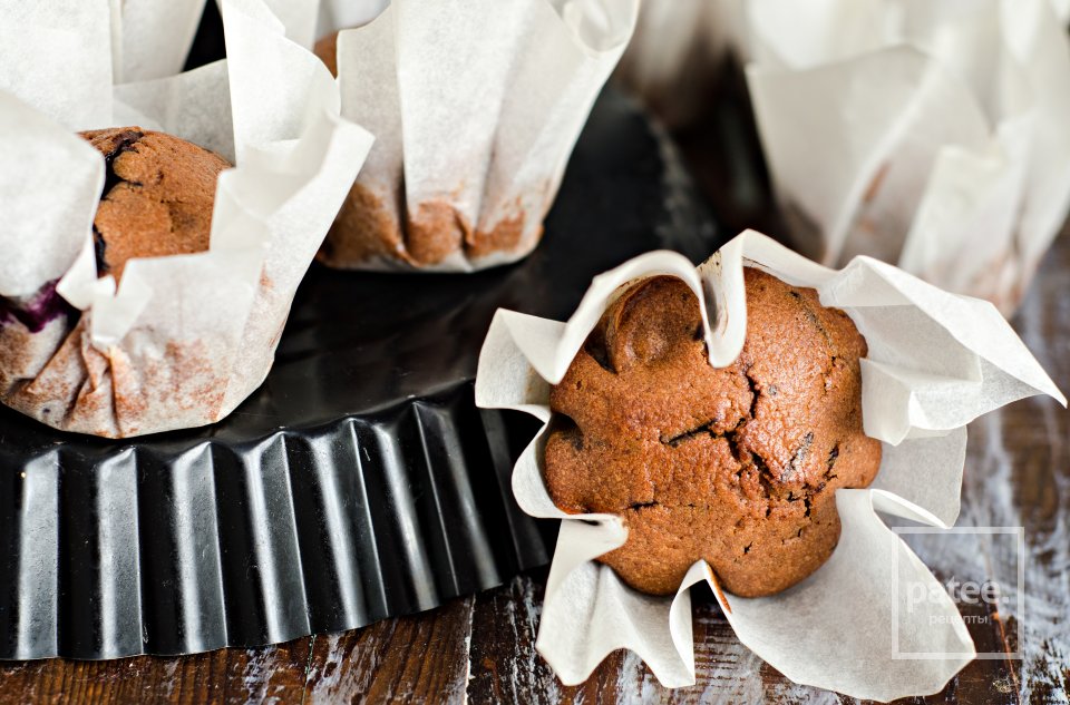 Шоколадные кексы с голубикой - Шаг 14