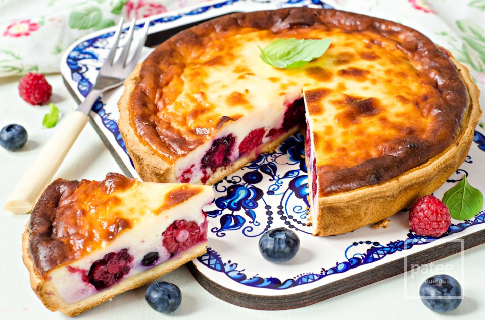 Творожный тарт с лесными ягодами - Шаг 14