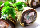Рулетики из баклажанов