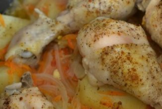 Жаркое с курицей в мультиварке