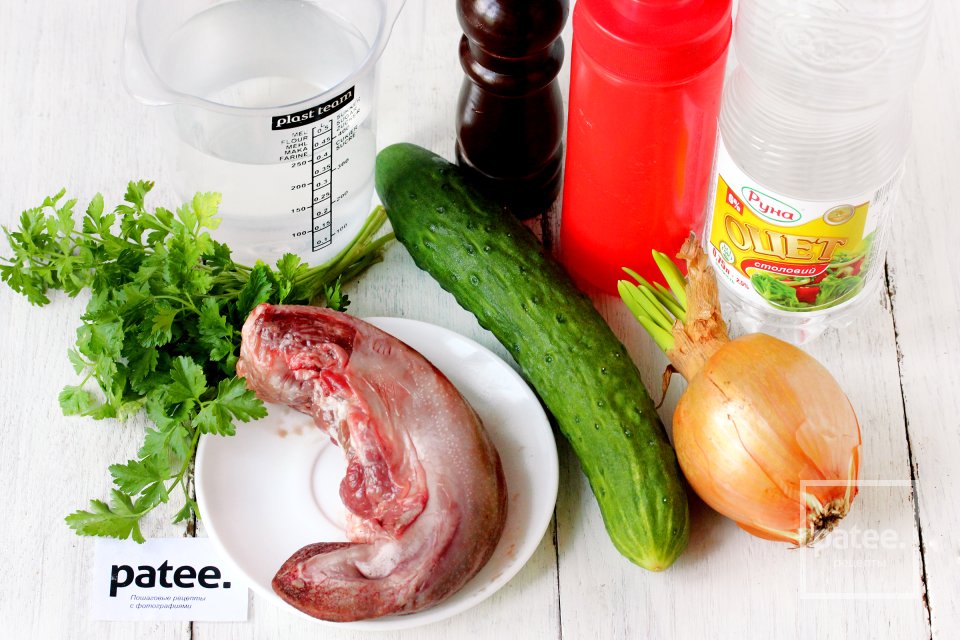 Салат с языком Генеральский - Шаг 1