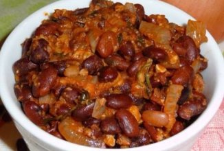 Фасоль с орехами (лобио)