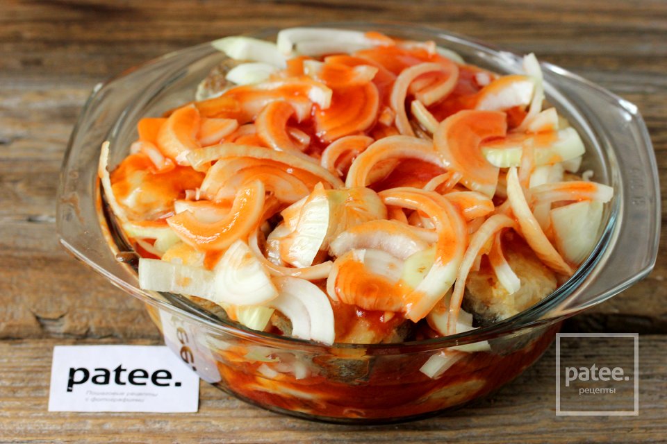 Хек жарено-маринованный - Шаг 12