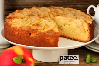 Двухслойный яблочный пирог