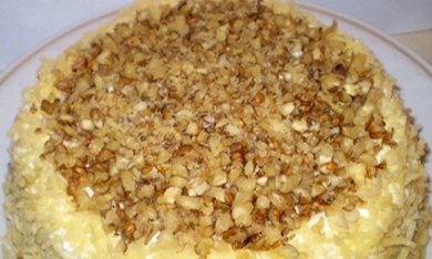Рецепт Слоеный салат с курицей, грибами и ананасами