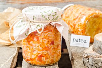 Рисовый салат на зиму