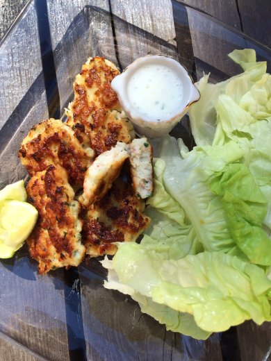 Летние кебабы из кальмаров и креветок