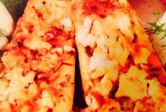 Кабачки, фаршированные сыром