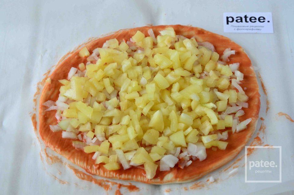 Пицца с копченой свиной грудкой - Шаг 6