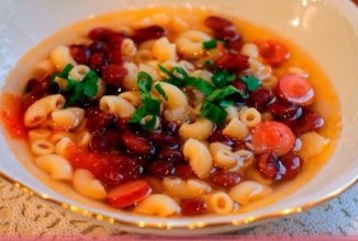 Итальянский суп с сосисками