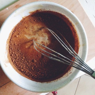 Шоколадные панкейки с бананом внутри - Шаг 3