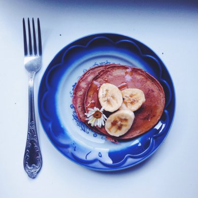 Шоколадные панкейки с бананом внутри - Шаг 6