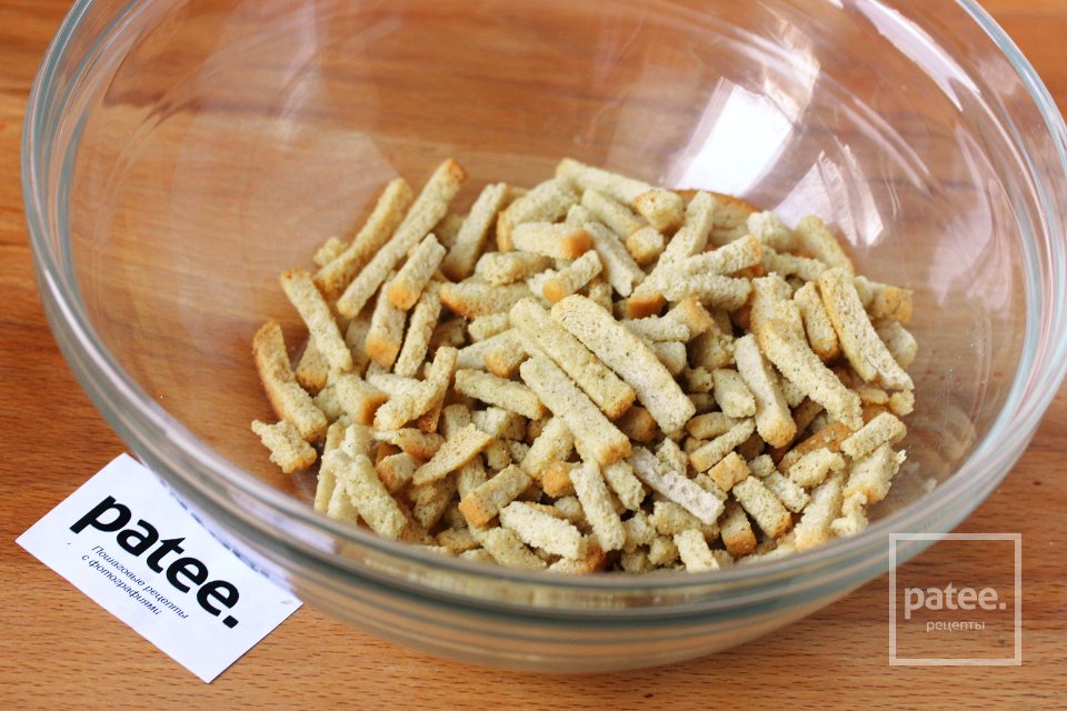 Салат Хрустик с ветчиной и сухариками - Шаг 5