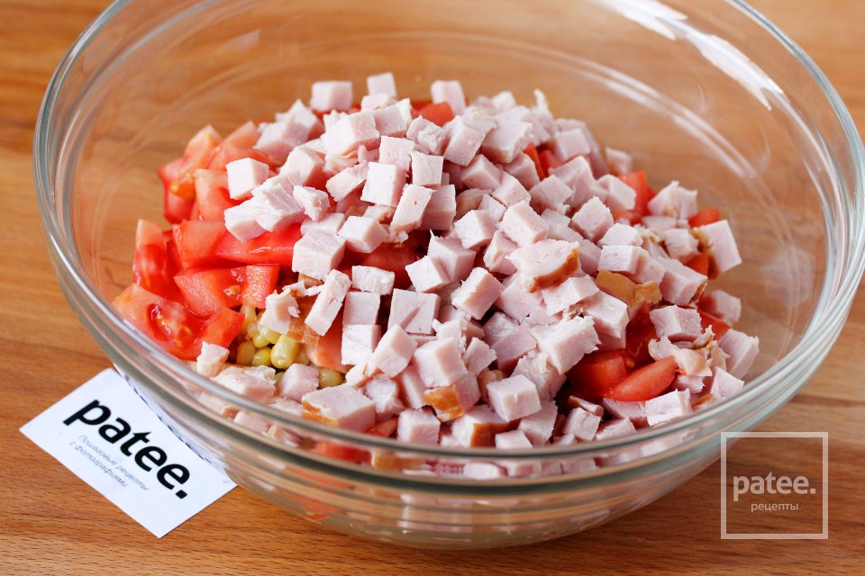 Салат Хрустик с ветчиной и сухариками - Шаг 8