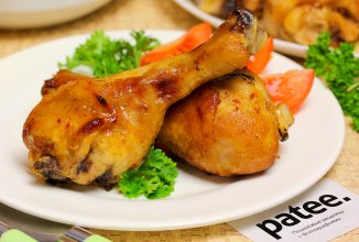 Куриные ножки в медово-горчичной глазури