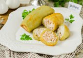 Фаршированные кабачки с фаршем по-ливански