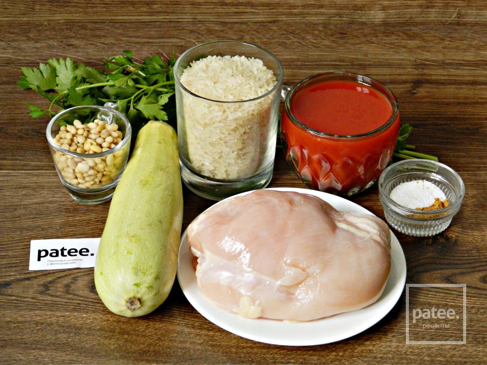 Фаршированные кабачки с фаршем по-ливански - Шаг 1