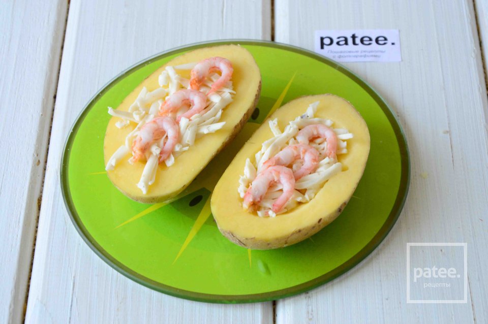 Картофельные лодочки с креветками - Шаг 5