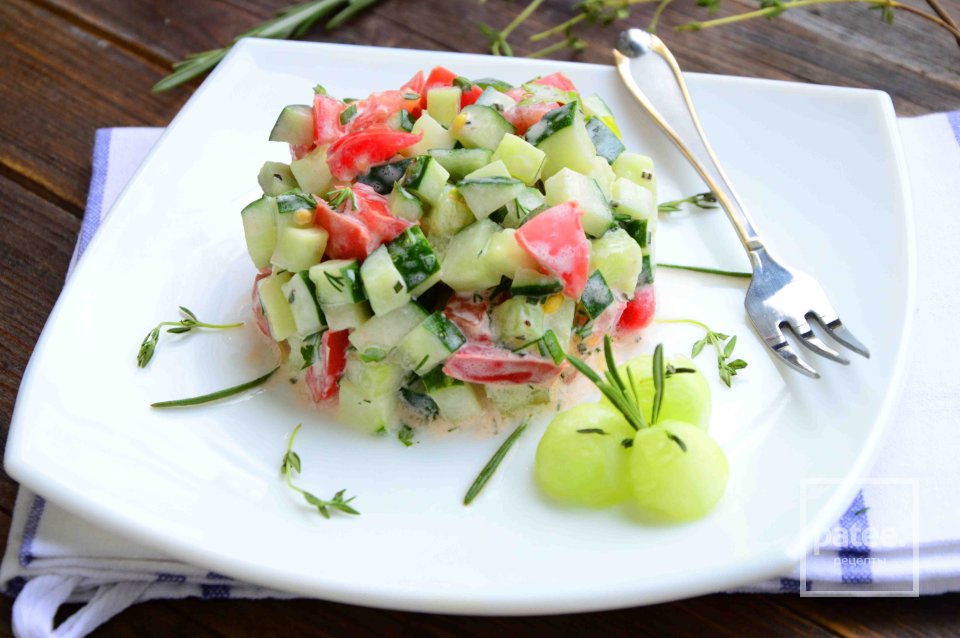 Овощной салат с травами - Шаг 11