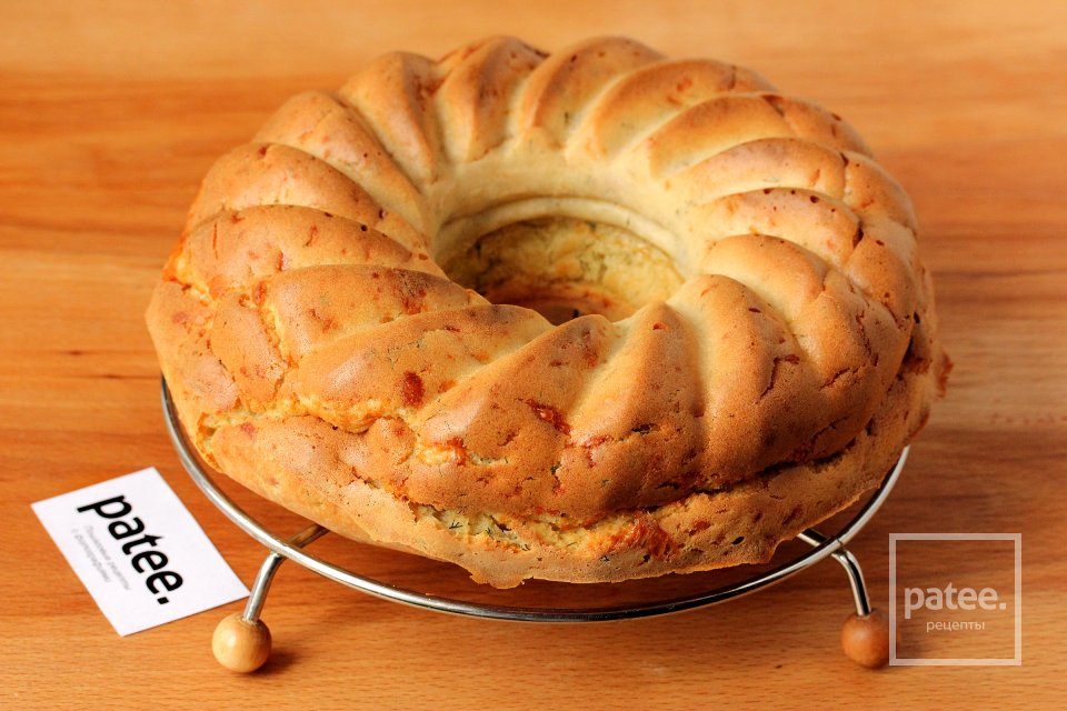 Сырный кекс с укропом - Шаг 13