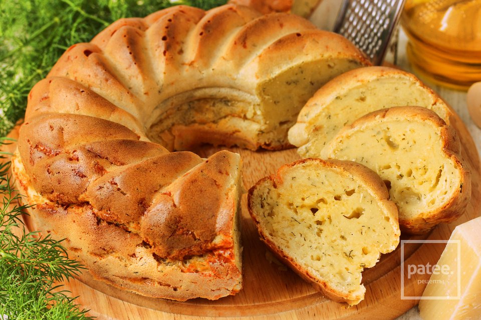 Сырный кекс с укропом - Шаг 15