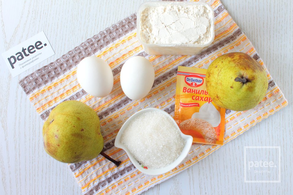 Бисквит с грушами в мультиварке - Шаг 1