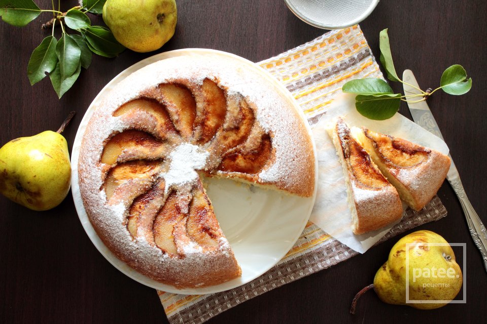 Бисквит с грушами в мультиварке - Шаг 11