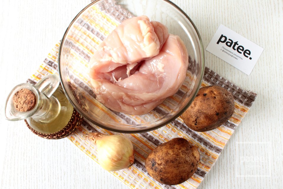 Картофель запеченный с курицей - Шаг 1