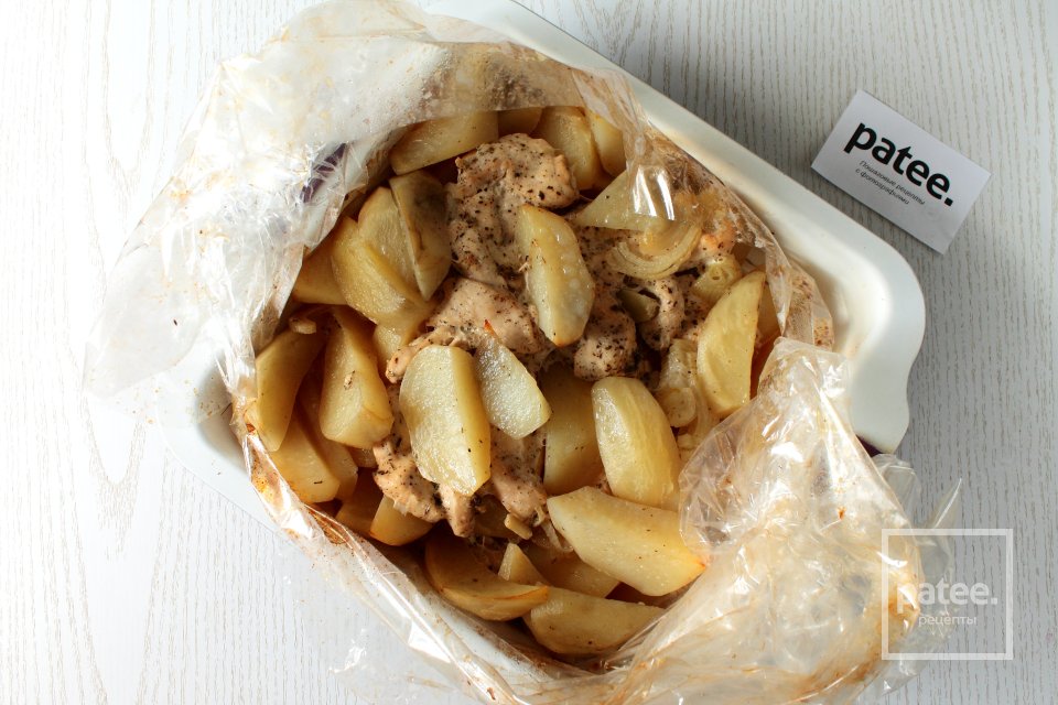 Картофель запеченный с курицей - Шаг 10