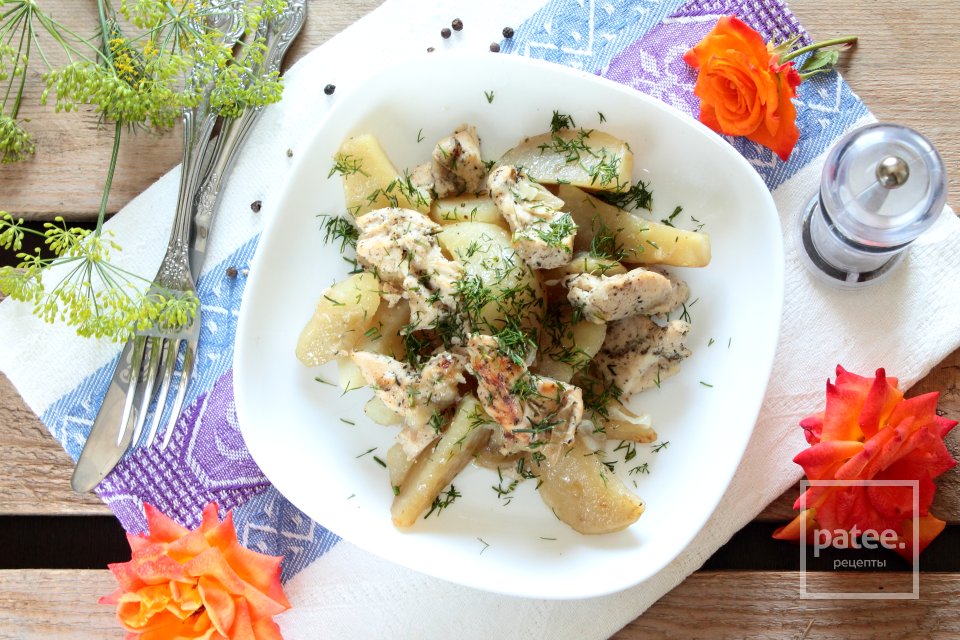 Картофель запеченный с курицей - Шаг 12