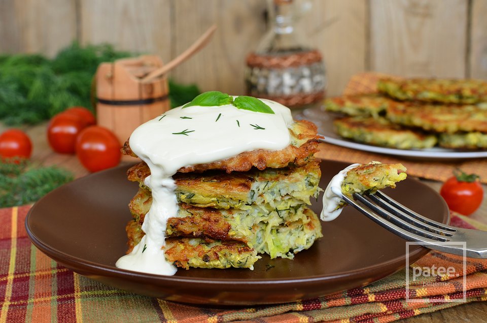 Кабачковые оладьи - Шаг 13