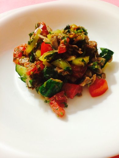 Салат из говядины и овощей на костре - Шаг 5