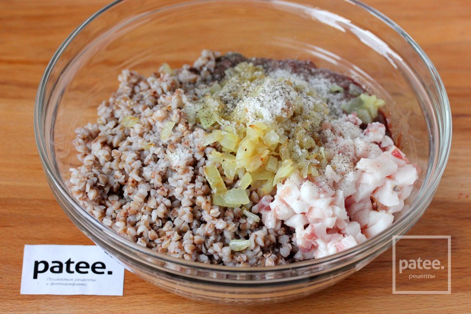 Печёночная колбаса с гречкой - Шаг 8