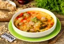 Овощной суп с фрикадельками и овсянкой