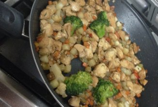 Филе курицы с овощами